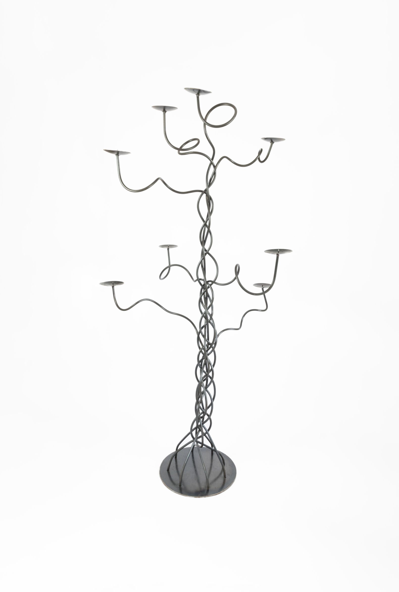 Wrought iron candle holder